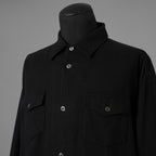 UNDERCOVER アンダーカバー / 美品 22AW BRUSHED LONG SHIRT長袖シャツ / UC2B4406-2 / size 3 (BLACK) 352073-in-ue