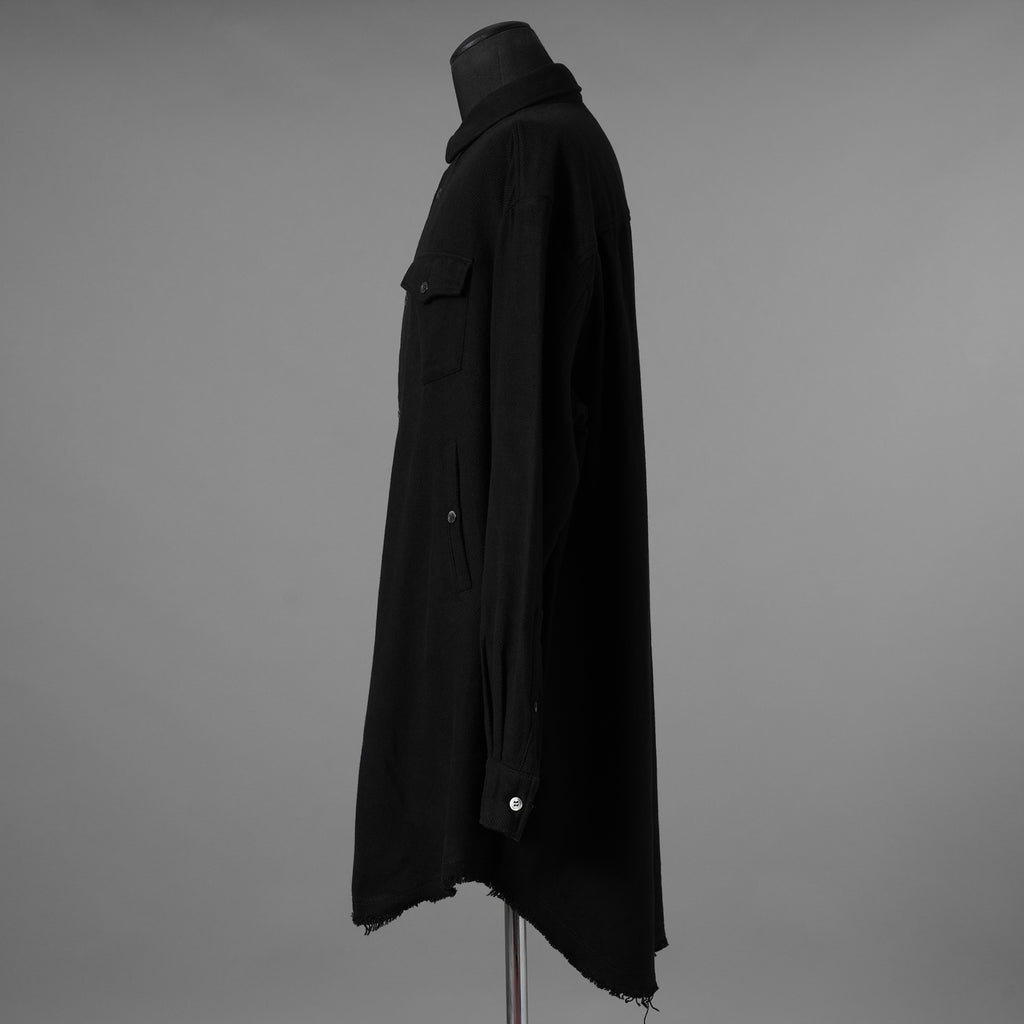 UNDERCOVER アンダーカバー / 美品 22AW BRUSHED LONG SHIRT長袖シャツ / UC2B4406-2 / size 3 (BLACK) 352073-in-ue