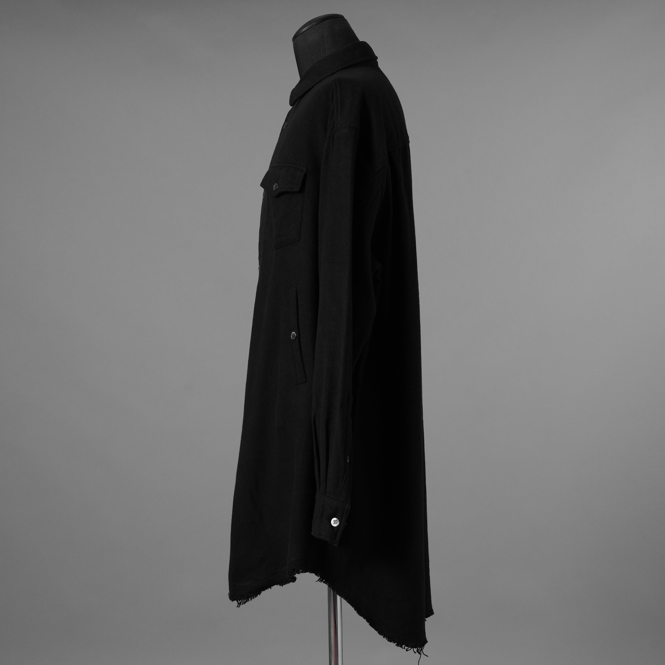 UNDERCOVER アンダーカバー / 美品 22AW BRUSHED LONG SHIRT長袖シャツ / UC2B4406-2 / size 3 (BLACK) 352073-in-ue
