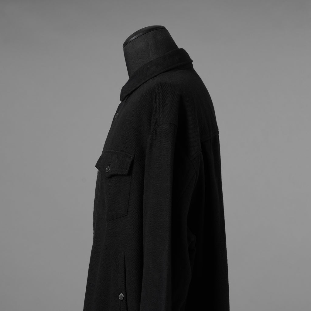 UNDERCOVER アンダーカバー / 美品 22AW BRUSHED LONG SHIRT長袖シャツ / UC2B4406-2 / size 3 (BLACK) 352073-in-ue