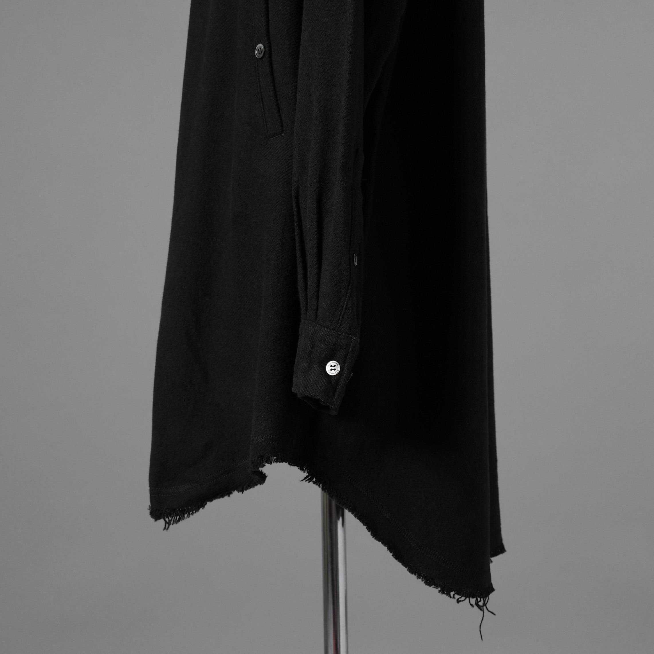UNDERCOVER アンダーカバー / 美品 22AW BRUSHED LONG SHIRT長袖シャツ / UC2B4406-2 / size 3 (BLACK) 352073-in-ue