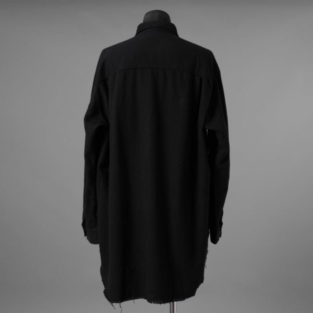 UNDERCOVER アンダーカバー / 美品 22AW BRUSHED LONG SHIRT長袖シャツ / UC2B4406-2 / size 3 (BLACK) 352073-in-ue