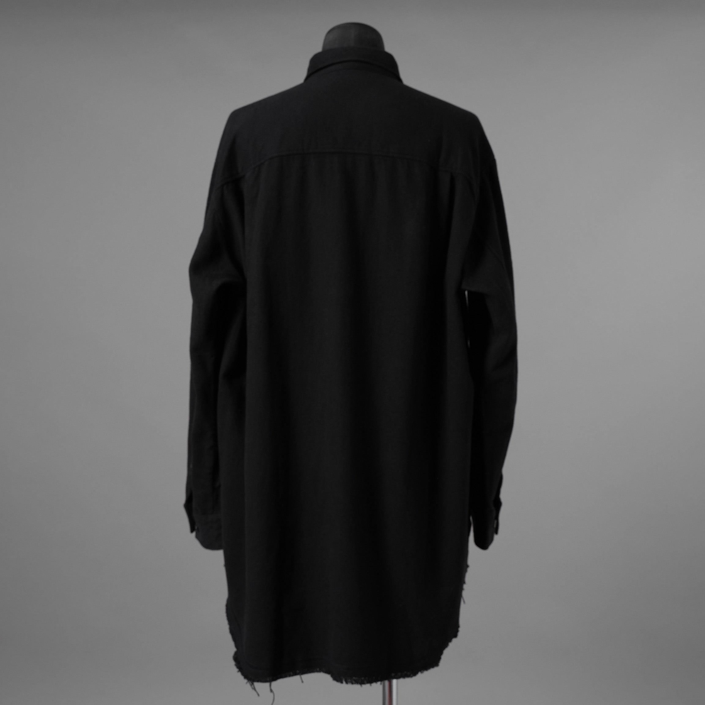 UNDERCOVER アンダーカバー / 美品 22AW BRUSHED LONG SHIRT長袖シャツ / UC2B4406-2 / size 3 (BLACK) 352073-in-ue