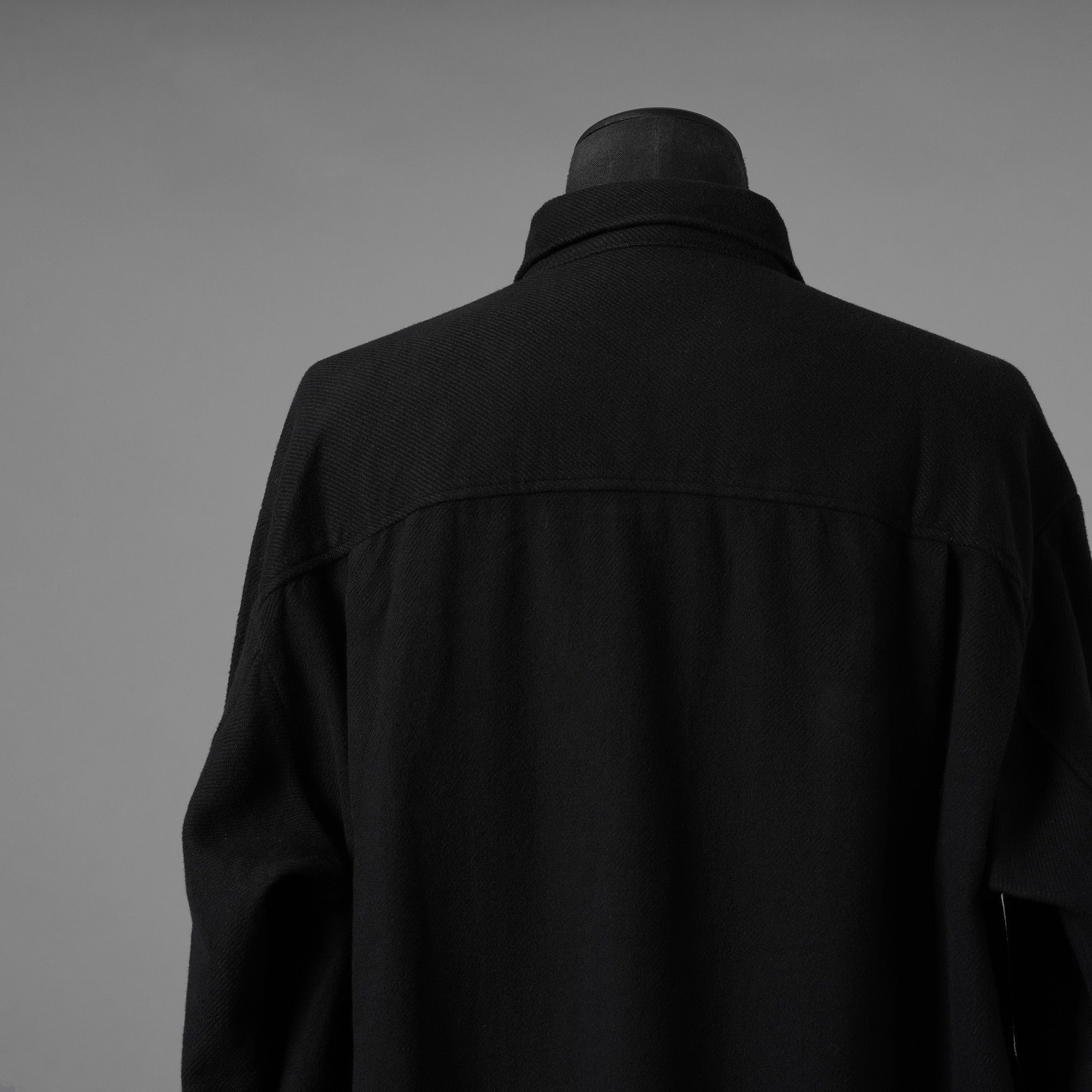 UNDERCOVER アンダーカバー / 美品 22AW BRUSHED LONG SHIRT長袖シャツ / UC2B4406-2 / size 3 (BLACK) 352073-in-ue
