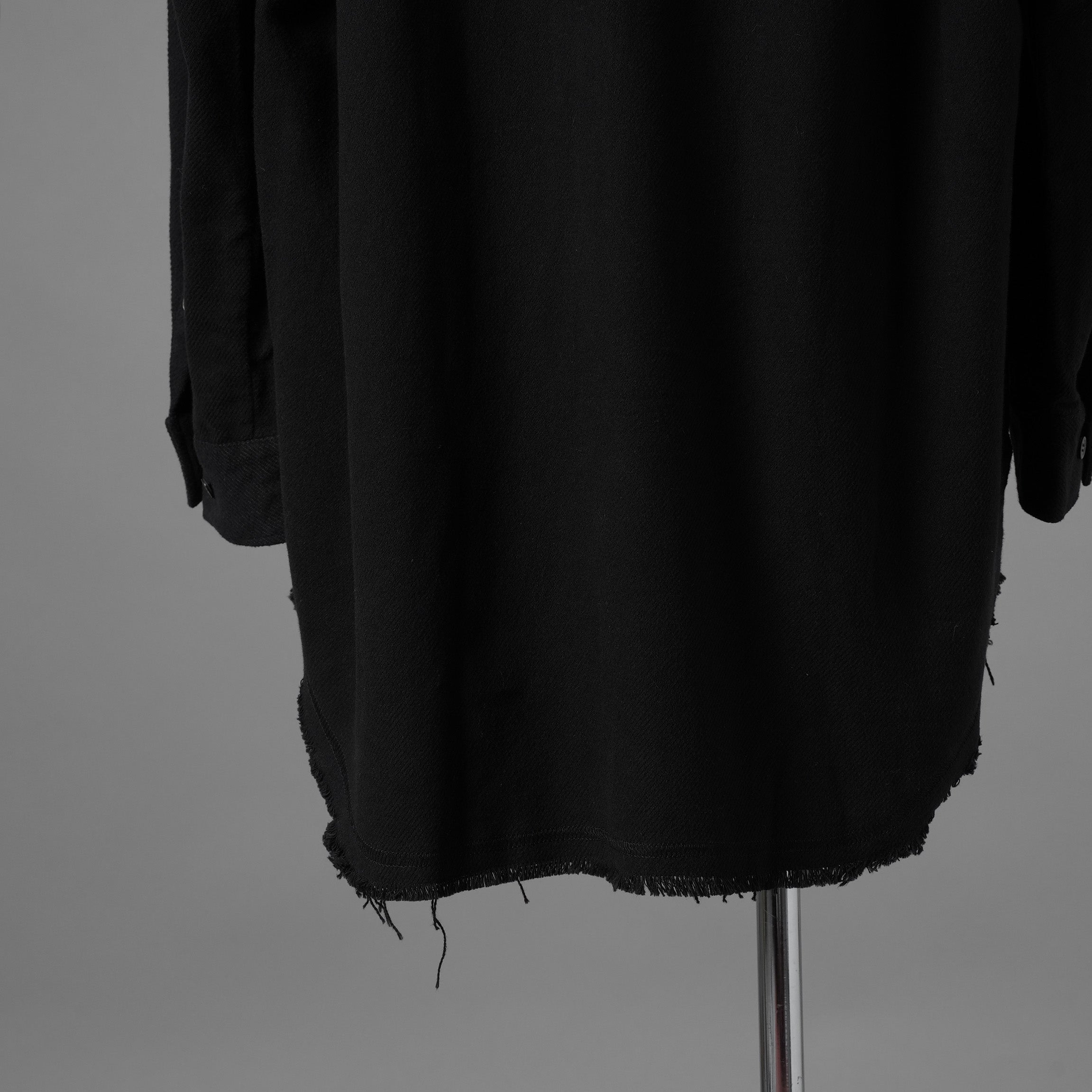 UNDERCOVER アンダーカバー / 美品 22AW BRUSHED LONG SHIRT長袖シャツ / UC2B4406-2 / size 3 (BLACK) 352073-in-ue