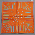 未使用 HERMES エルメス / カレ45 ア・ヴォ・クレヨン！ シルク スカーフ アクセサリー / size 45cm (ORANGE) 352070-izm
