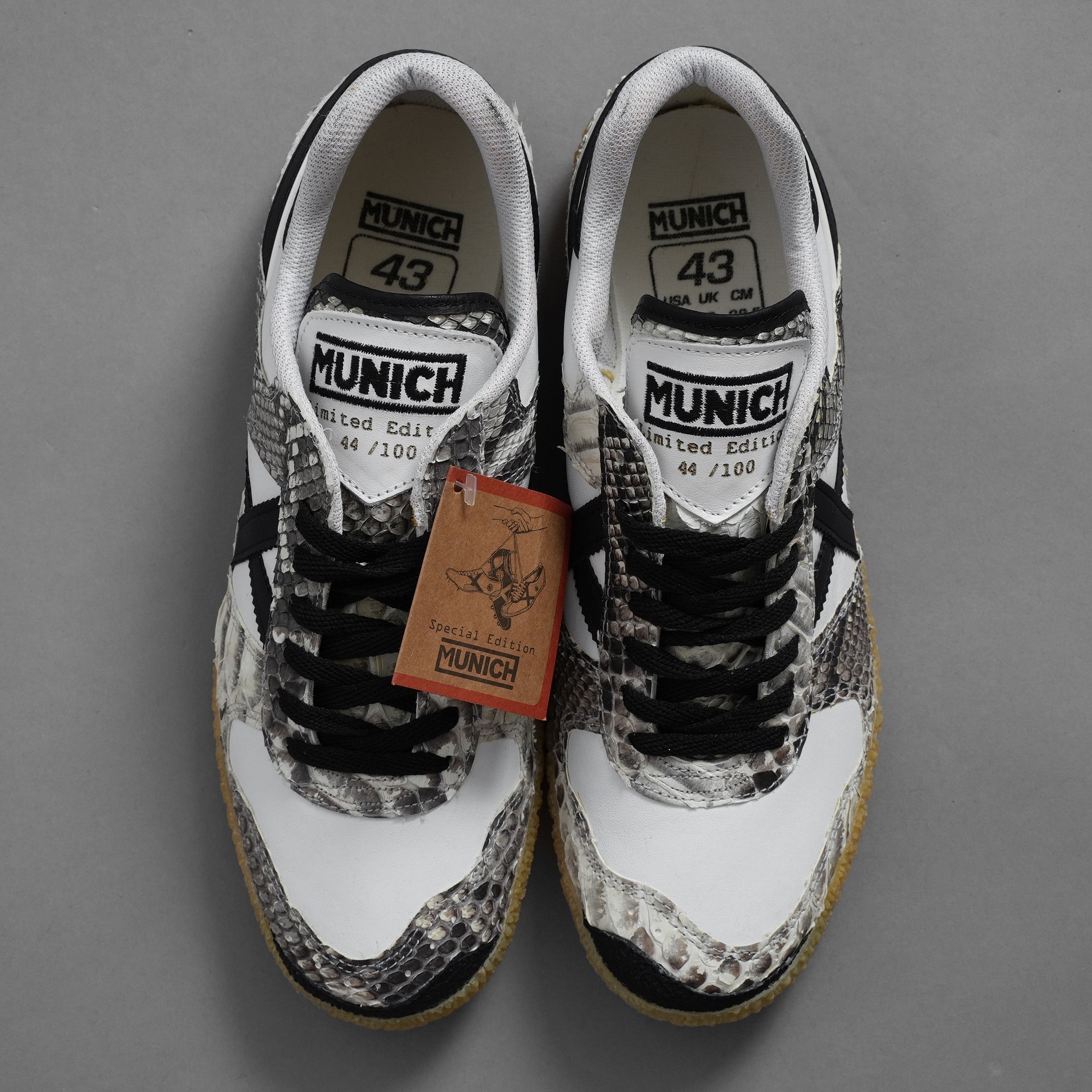未使用 MUNICH ミュニック / スペシャル限定 パイソンモデル スニーカー シューズ / size 43 (28.5cm)  123014-alm