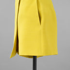 Christian Dior クリスチャンディオール / 美品 23AW CDクラスプ  スコート ウールシルク  / ショートパンツ / 341P45C1166 / size 42 (PEELA) イエロー レディース