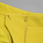 Christian Dior クリスチャンディオール / 美品 23AW CDクラスプ  スコート ウールシルク  / ショートパンツ / 341P45C1166 / size 42 (PEELA) イエロー レディース