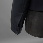 LANVIN COLLECTION x EMMETI ランバンコレクション エンメティ コラボ / 美品 23SS TALBOT パンチングレザー 切替 ライダースジャケット / size 48 (NAVY)