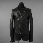Rick Owens リックオウエンス / 極美品 23SS EDFU / DRACUBIKER ドラキュバイカー / ラムレザー ライダース ジャケット / RU01C4767 LNV / size 48 (BLACK)