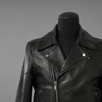 Rick Owens リックオウエンス / 極美品 23SS EDFU / DRACUBIKER ドラキュバイカー / ラムレザー ライダース ジャケット / RU01C4767 LNV / size 48 (BLACK)