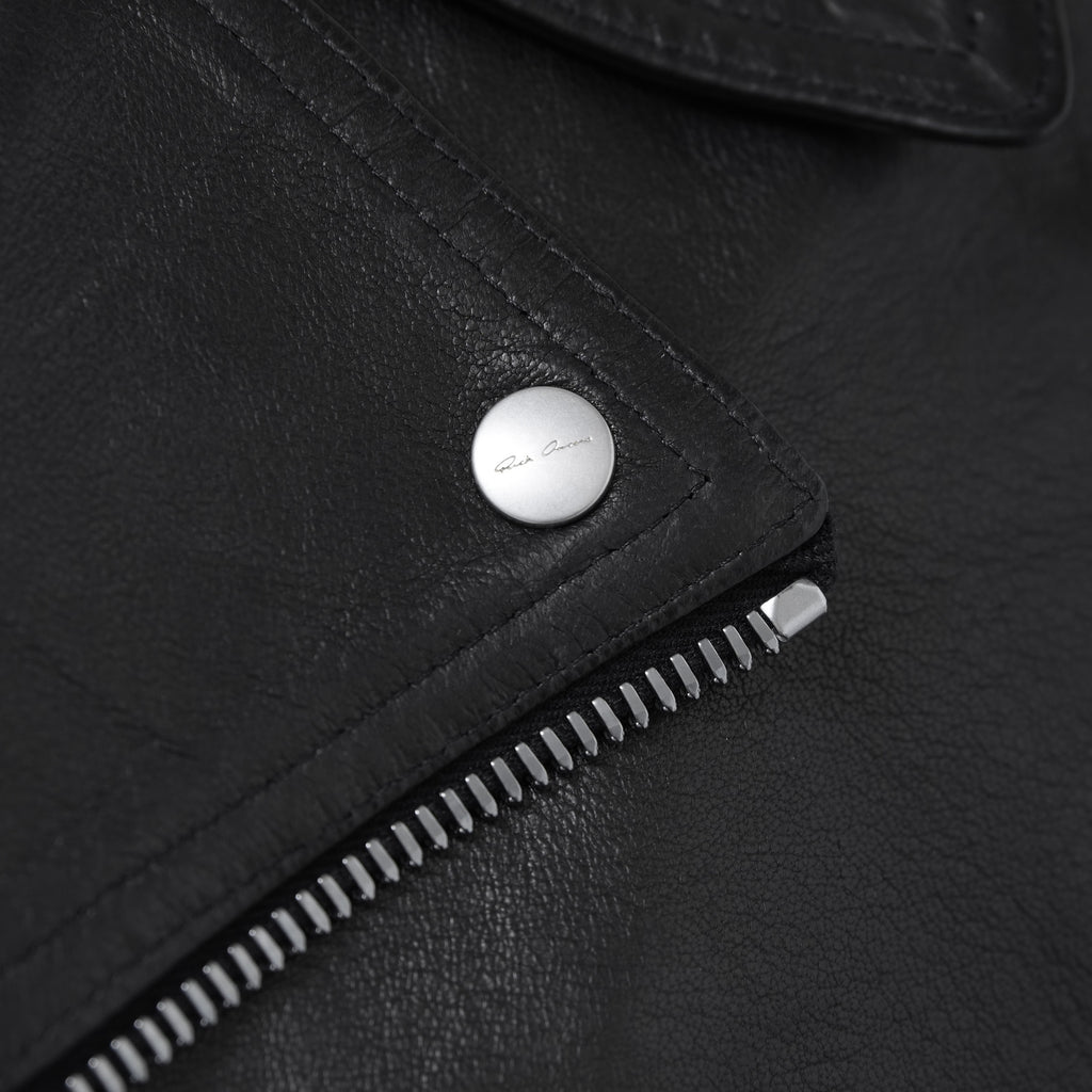 Rick Owens リックオウエンス / 極美品 23SS EDFU / DRACUBIKER ドラキュバイカー / ラムレザー ライダース ジャケット / RU01C4767 LNV / size 48 (BLACK)