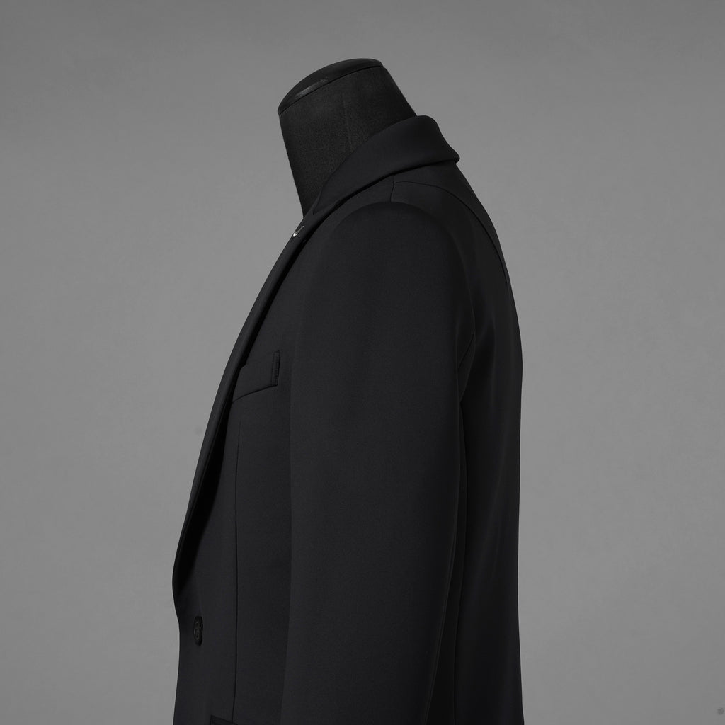 新品 1PIU1UGUALE3 ウノピゥウノウグァーレトレ / 25AW TRAVEL JKT 2B JACKET テーラードジャケット / MRB612 POE386 / size 4 (BLACK) 123015-alm