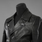 Rick Owens リックオウエンス / 極美品 23SS EDFU / DRACUBIKER ドラキュバイカー / ラムレザー ライダース ジャケット / RU01C4767 LNV / size 48 (BLACK)