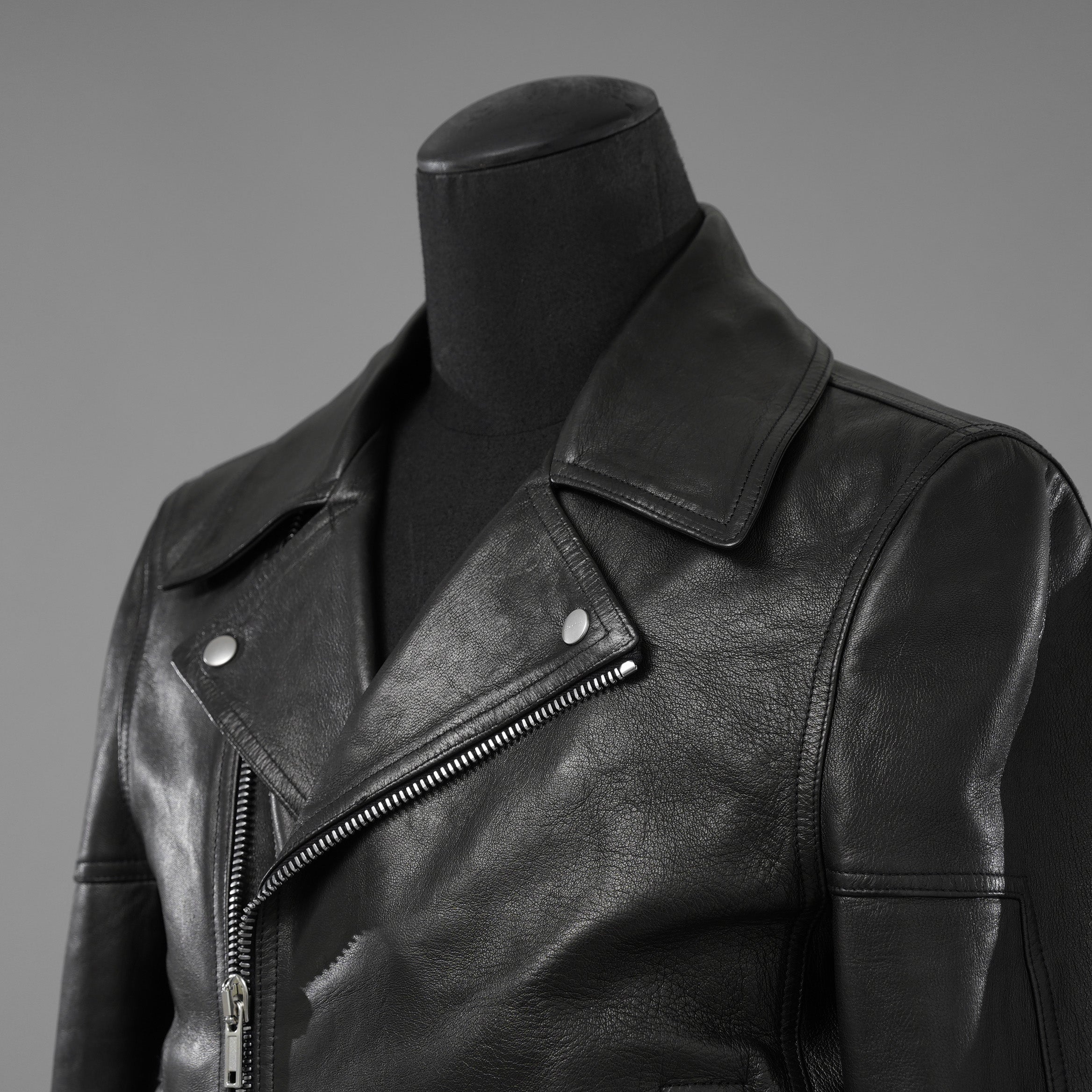 Rick Owens リックオウエンス / 極美品 23SS EDFU / DRACUBIKER ドラキュバイカー / ラムレザー ライダース ジャケット / RU01C4767 LNV / size 48 (BLACK)