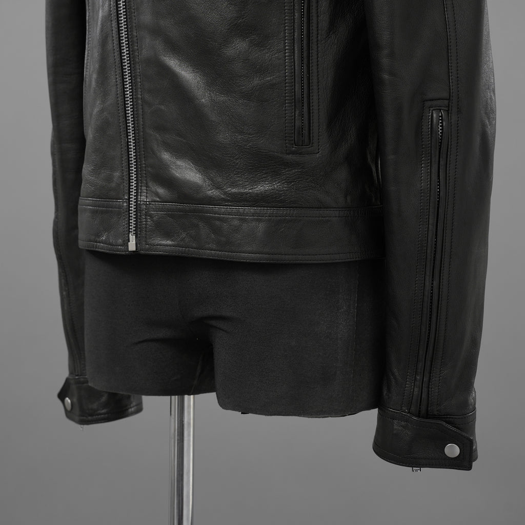 Rick Owens リックオウエンス / 極美品 23SS EDFU / DRACUBIKER ドラキュバイカー / ラムレザー ライダース ジャケット / RU01C4767 LNV / size 48 (BLACK)