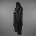 Rick Owens リックオウエンス / 極美品 23SS EDFU / DRACUBIKER ドラキュバイカー / ラムレザー ライダース ジャケット / RU01C4767 LNV / size 48 (BLACK)