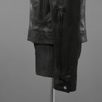Rick Owens リックオウエンス / 極美品 23SS EDFU / DRACUBIKER ドラキュバイカー / ラムレザー ライダース ジャケット / RU01C4767 LNV / size 48 (BLACK)