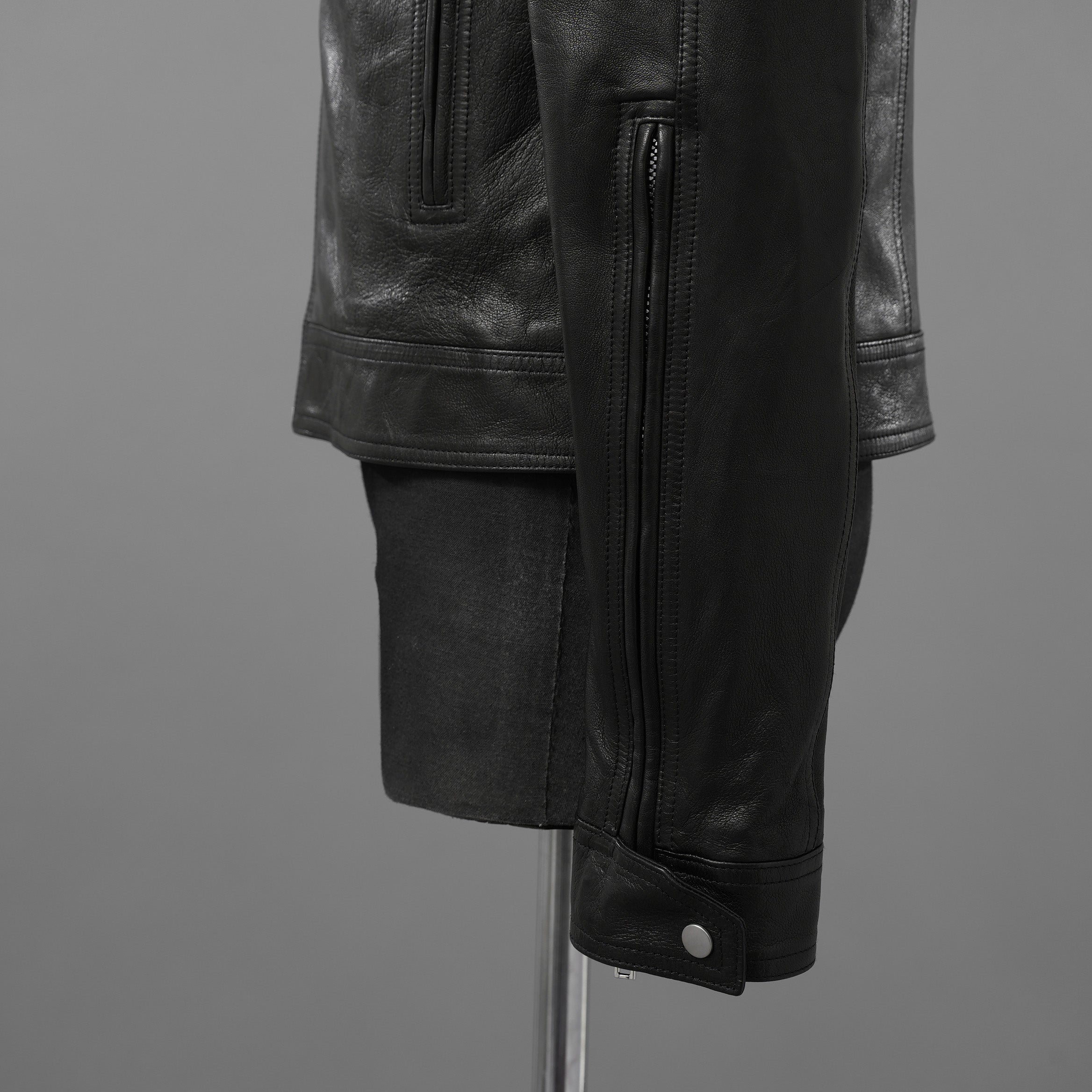 Rick Owens リックオウエンス / 極美品 23SS EDFU / DRACUBIKER ドラキュバイカー / ラムレザー ライダース ジャケット / RU01C4767 LNV / size 48 (BLACK)