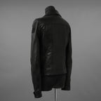 Rick Owens リックオウエンス / 極美品 23SS EDFU / DRACUBIKER ドラキュバイカー / ラムレザー ライダース ジャケット / RU01C4767 LNV / size 48 (BLACK)