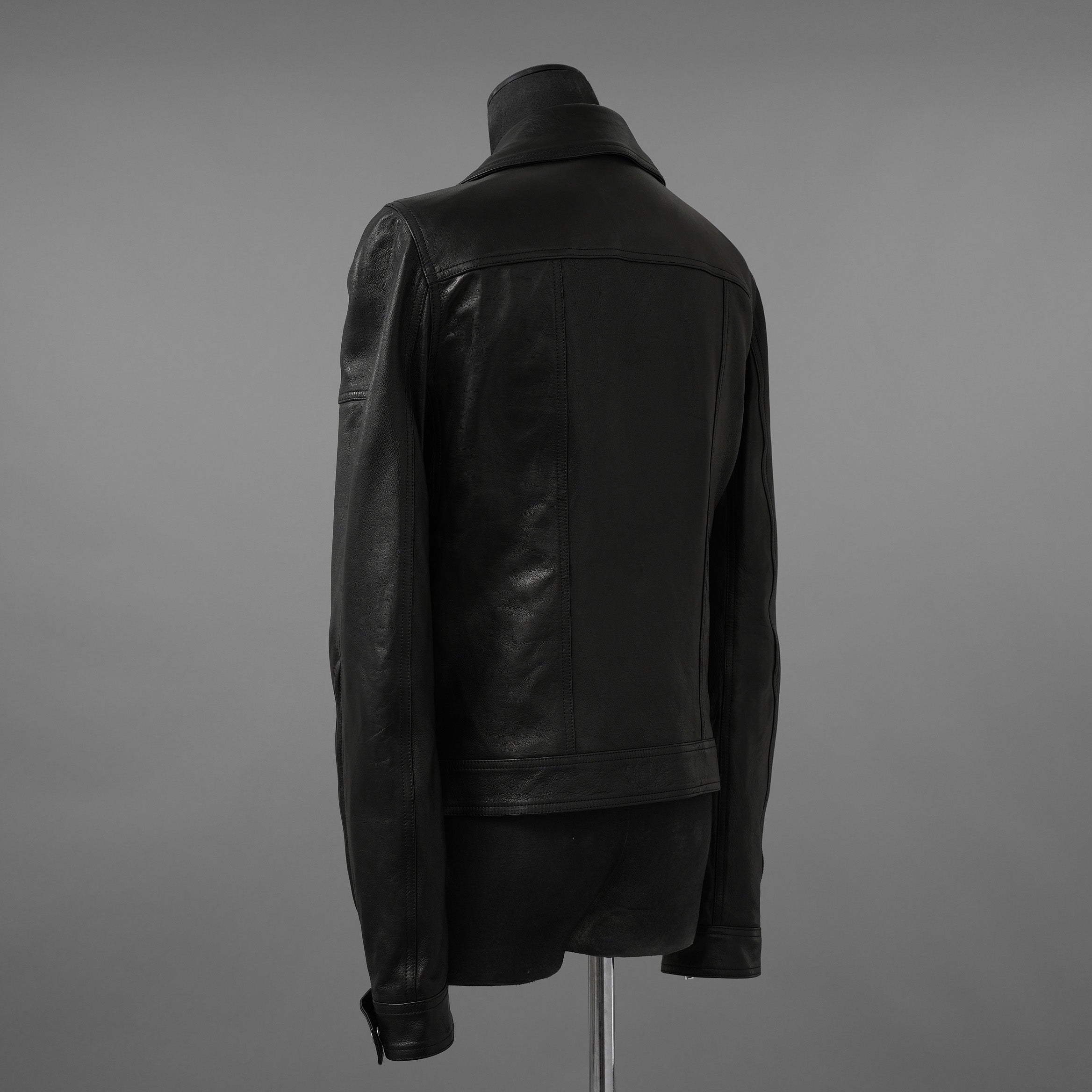 Rick Owens リックオウエンス / 極美品 23SS EDFU / DRACUBIKER ドラキュバイカー / ラムレザー ライダース ジャケット / RU01C4767 LNV / size 48 (BLACK)