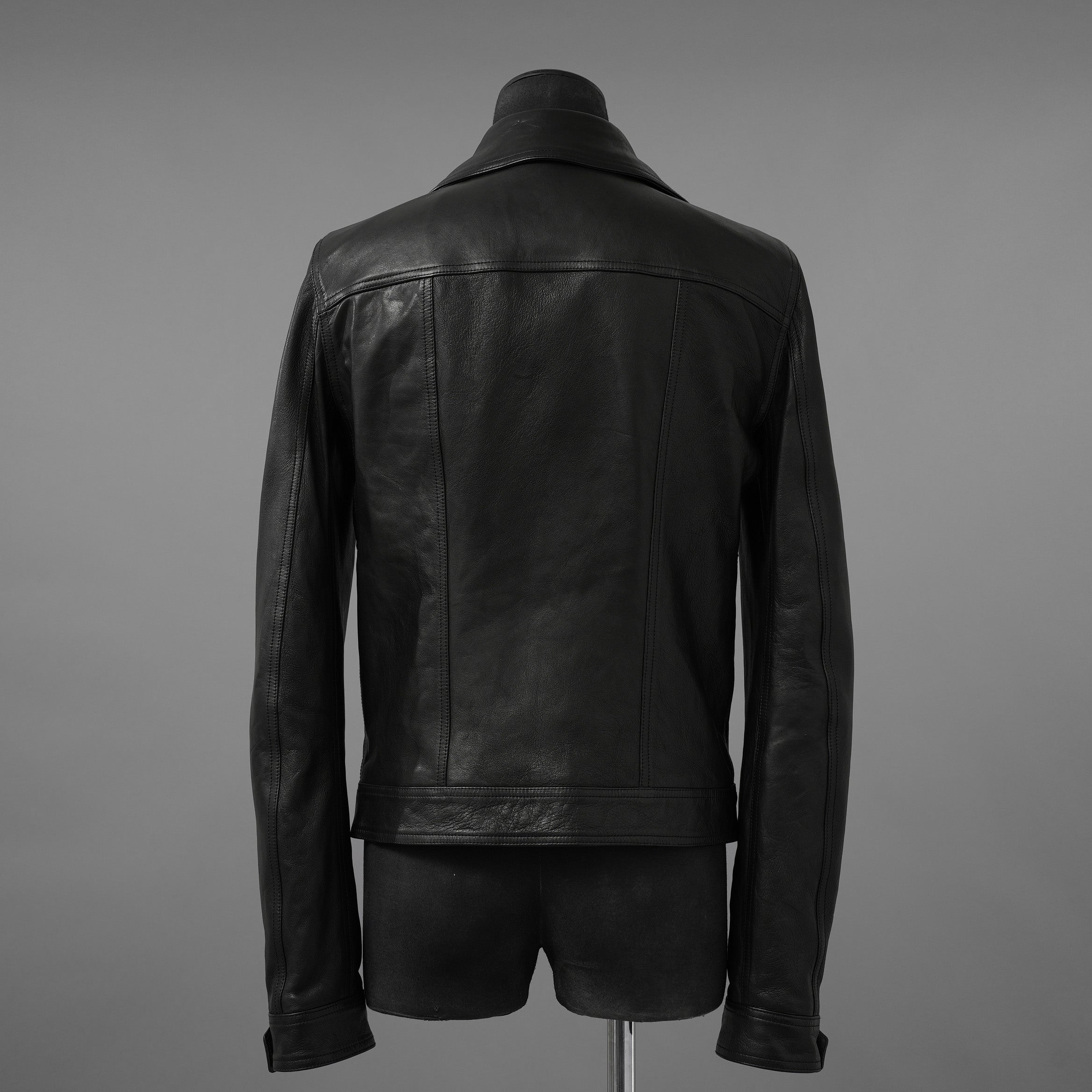Rick Owens リックオウエンス / 極美品 23SS EDFU / DRACUBIKER ドラキュバイカー / ラムレザー ライダース ジャケット / RU01C4767 LNV / size 48 (BLACK)