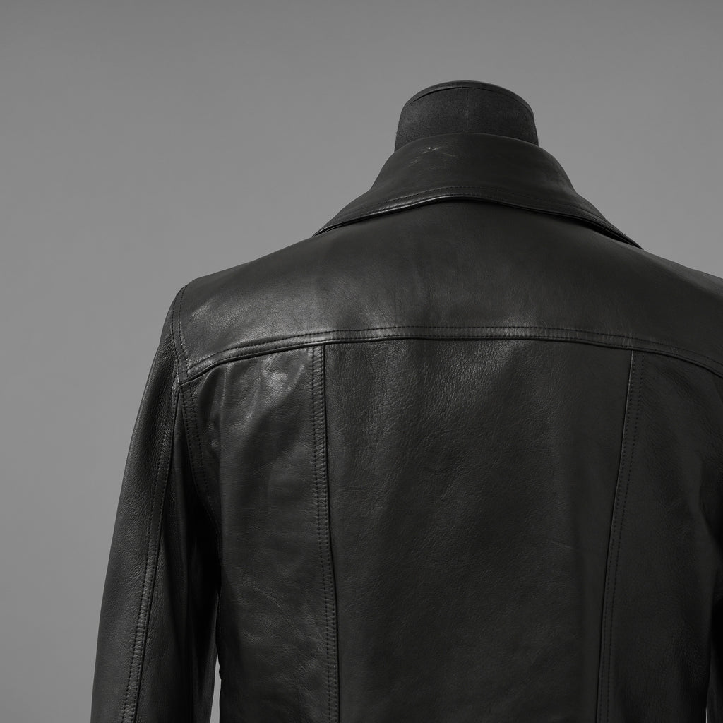 Rick Owens リックオウエンス / 極美品 23SS EDFU / DRACUBIKER ドラキュバイカー / ラムレザー ライダース ジャケット / RU01C4767 LNV / size 48 (BLACK)