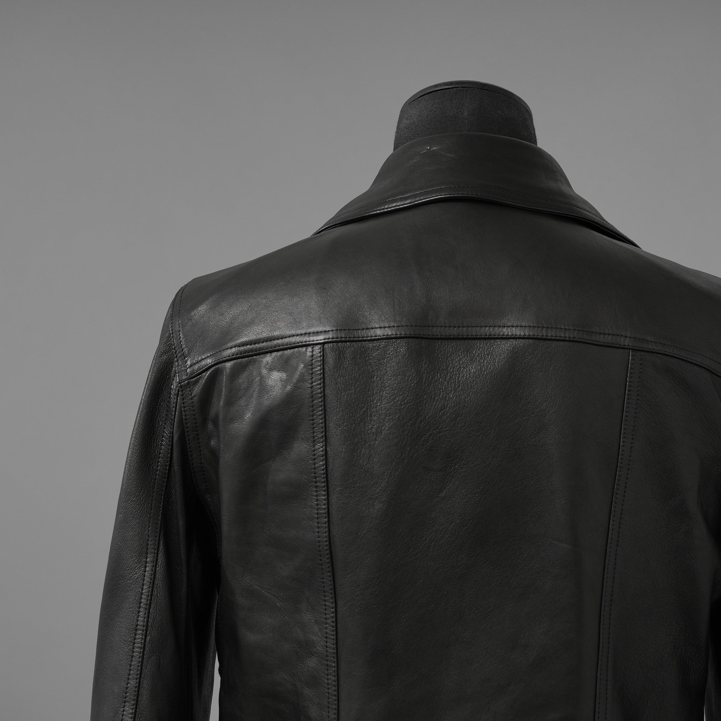 Rick Owens リックオウエンス / 極美品 23SS EDFU / DRACUBIKER ドラキュバイカー / ラムレザー ライダース ジャケット / RU01C4767 LNV / size 48 (BLACK)
