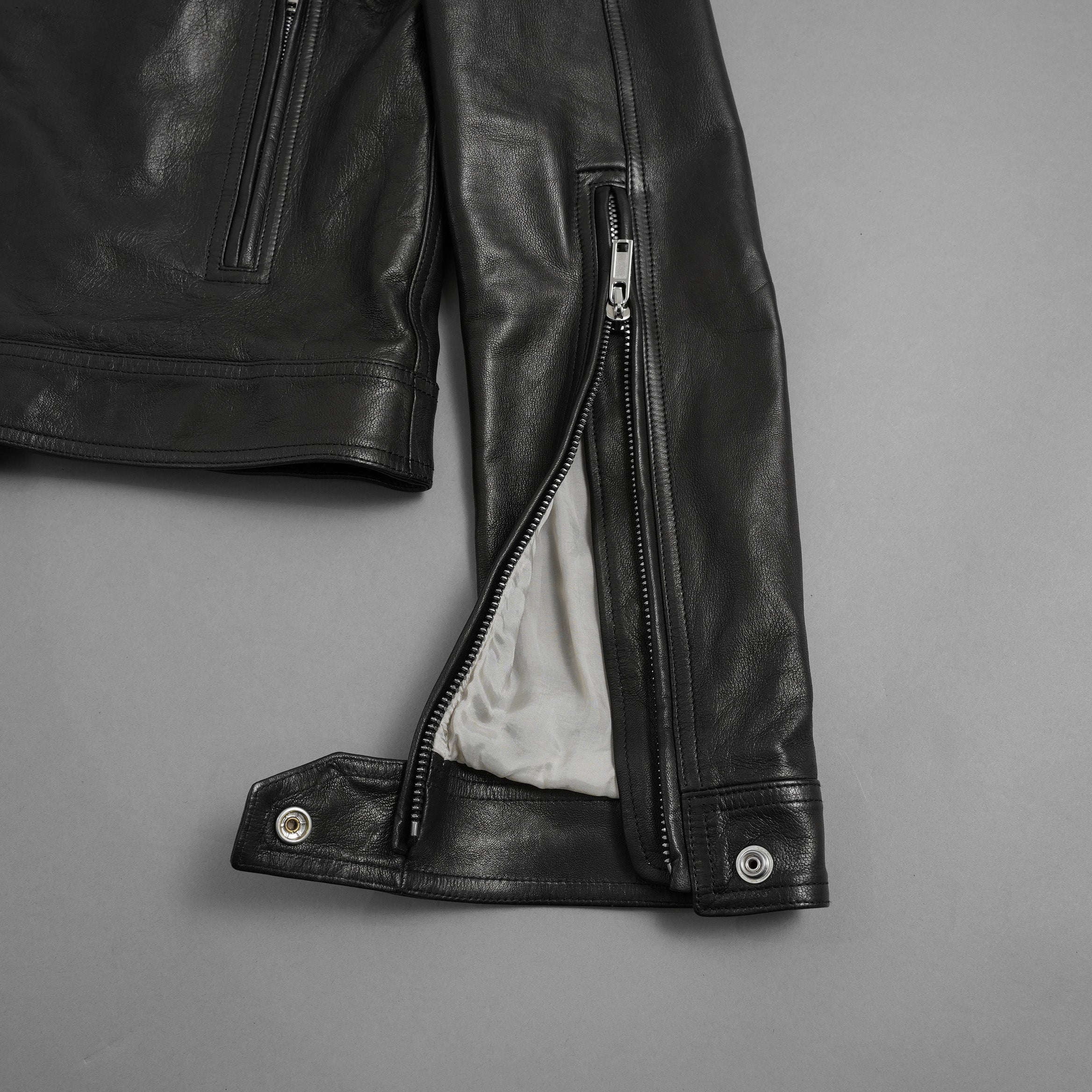 Rick Owens リックオウエンス / 極美品 23SS EDFU / DRACUBIKER ドラキュバイカー / ラムレザー ライダース ジャケット / RU01C4767 LNV / size 48 (BLACK)