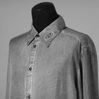 DIESEL ディーゼル / 美品 24AW S-LEON シワ加工 長袖シャツ / A166920CMBB / size 46 (GRAY) 352079-in-ue