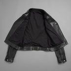 Rick Owens リックオウエンス / 極美品 23SS EDFU / DRACUBIKER ドラキュバイカー / ラムレザー ライダース ジャケット / RU01C4767 LNV / size 48 (BLACK)