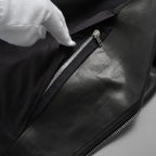 Rick Owens リックオウエンス / 極美品 23SS EDFU / DRACUBIKER ドラキュバイカー / ラムレザー ライダース ジャケット / RU01C4767 LNV / size 48 (BLACK)