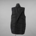 NAMACHEKO ナマチェコ / 美品 24SS ノースリーブ ロング ジャケット BACKBLAZER / NS24 302 N2039 / size XS (BLACK)