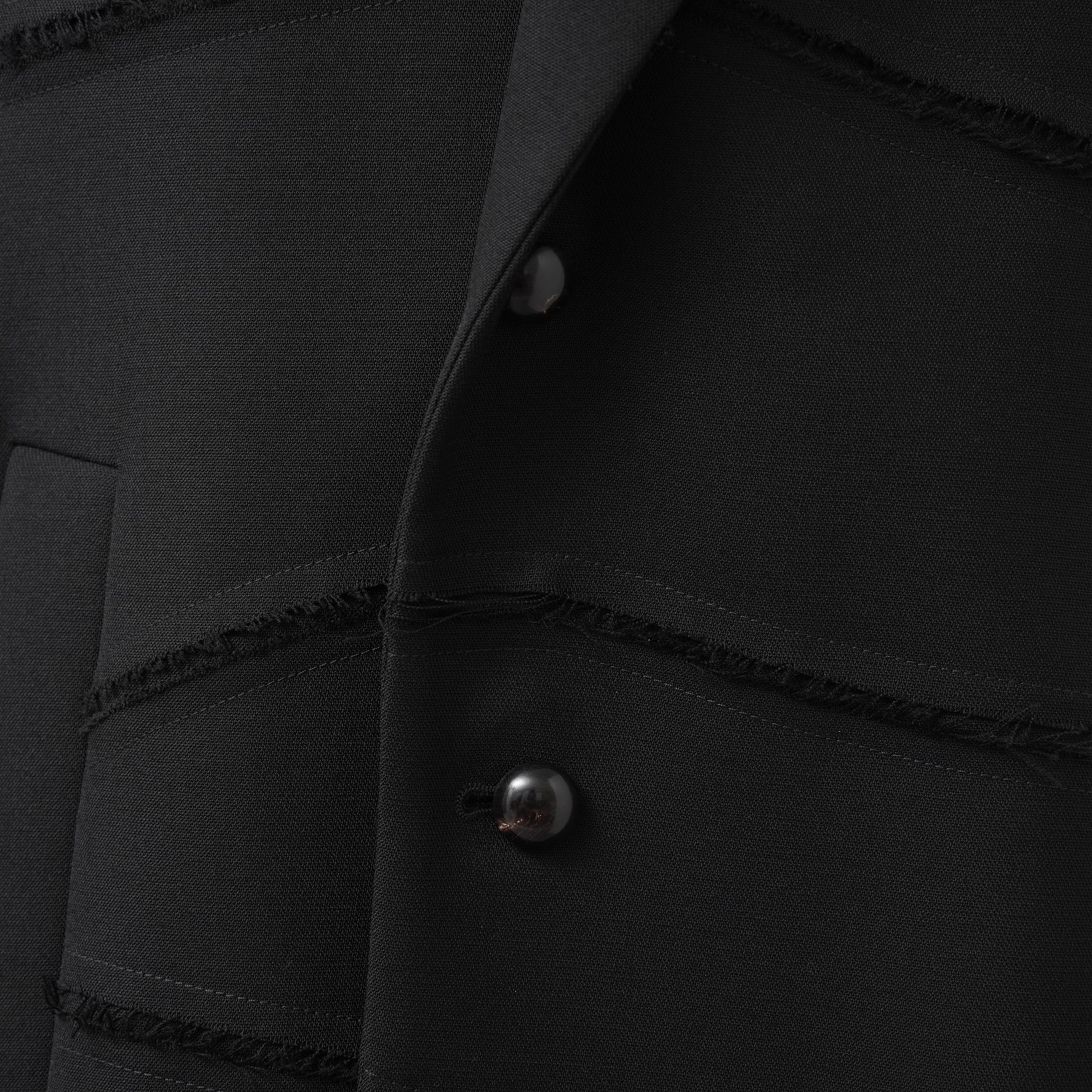 NAMACHEKO ナマチェコ / 美品 24SS ノースリーブ ロング ジャケット BACKBLAZER / NS24 302 N2039 / size XS (BLACK)