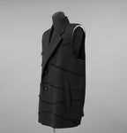 NAMACHEKO ナマチェコ / 美品 24SS ノースリーブ ロング ジャケット BACKBLAZER / NS24 302 N2039 / size XS (BLACK)