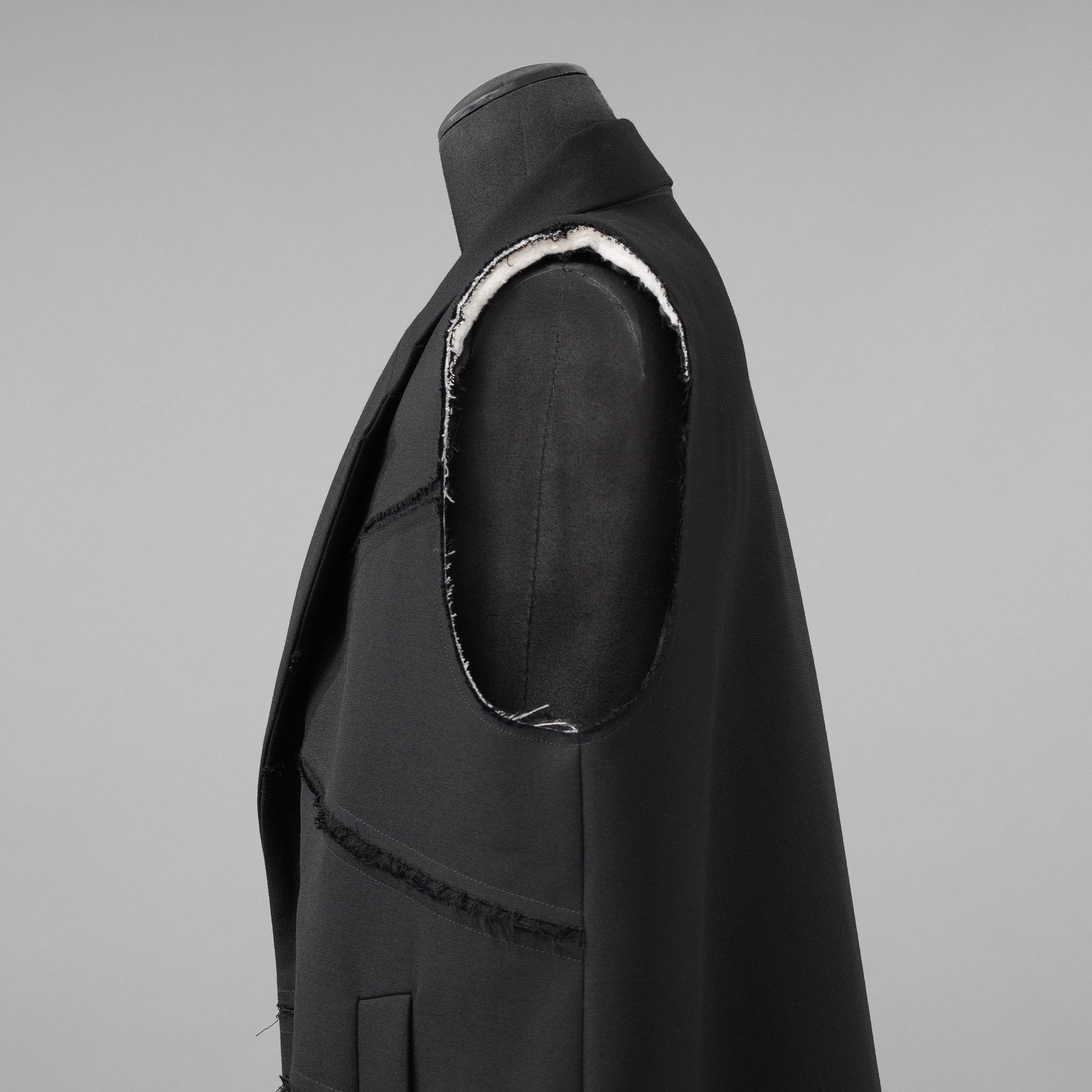 NAMACHEKO ナマチェコ / 美品 24SS ノースリーブ ロング ジャケット BACKBLAZER / NS24 302 N2039 / size XS (BLACK)