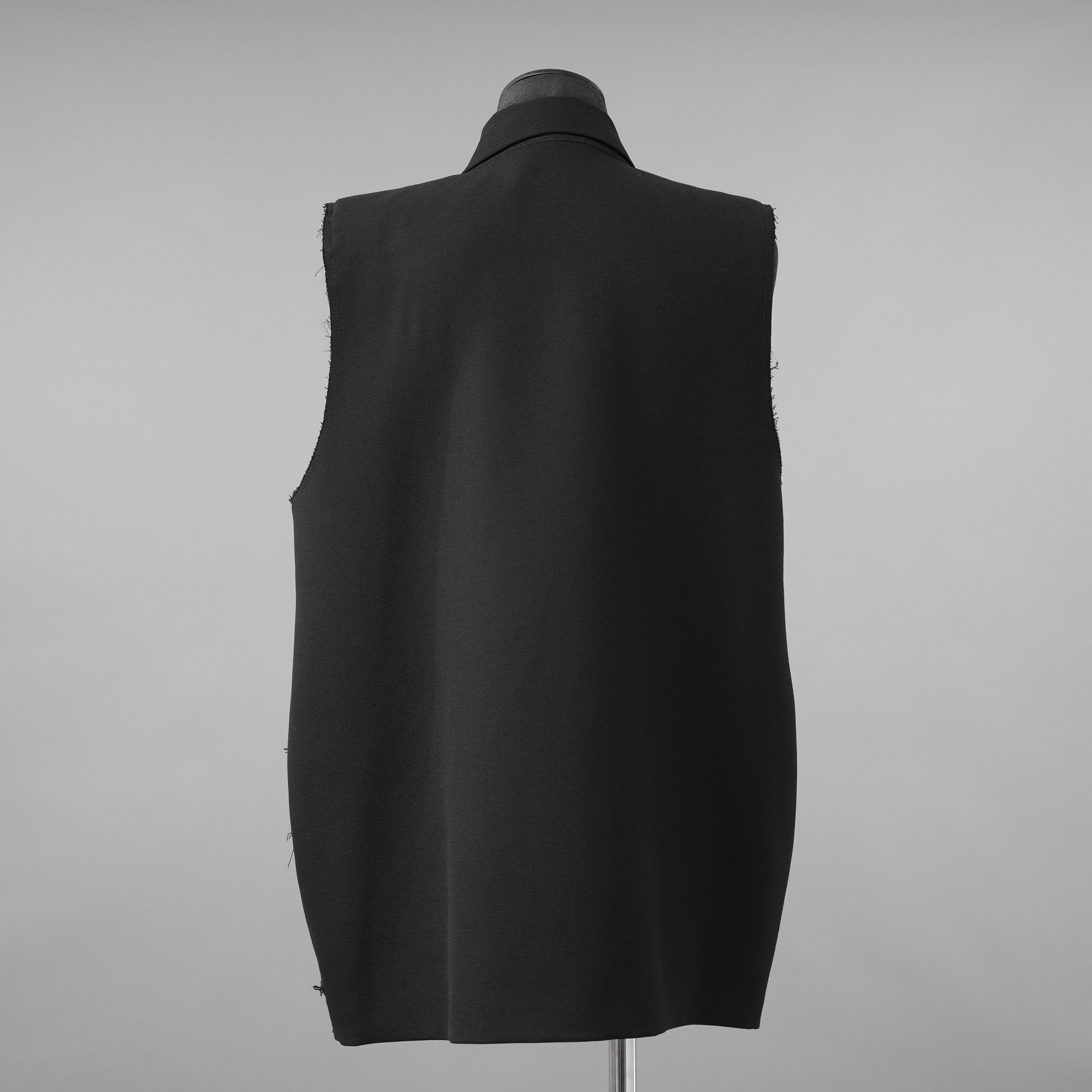 NAMACHEKO ナマチェコ / 美品 24SS ノースリーブ ロング ジャケット BACKBLAZER / NS24 302 N2039 / size XS (BLACK)