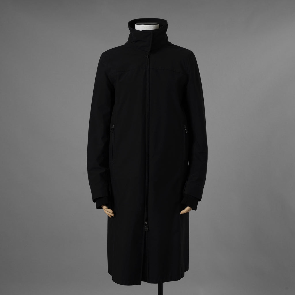 PRADA SPORT プラダ スポーツ / GORE-TEX ロング ナイロンコート 3WAYコート アウター / 280211 / size 38 (BLACK) 352077-yng