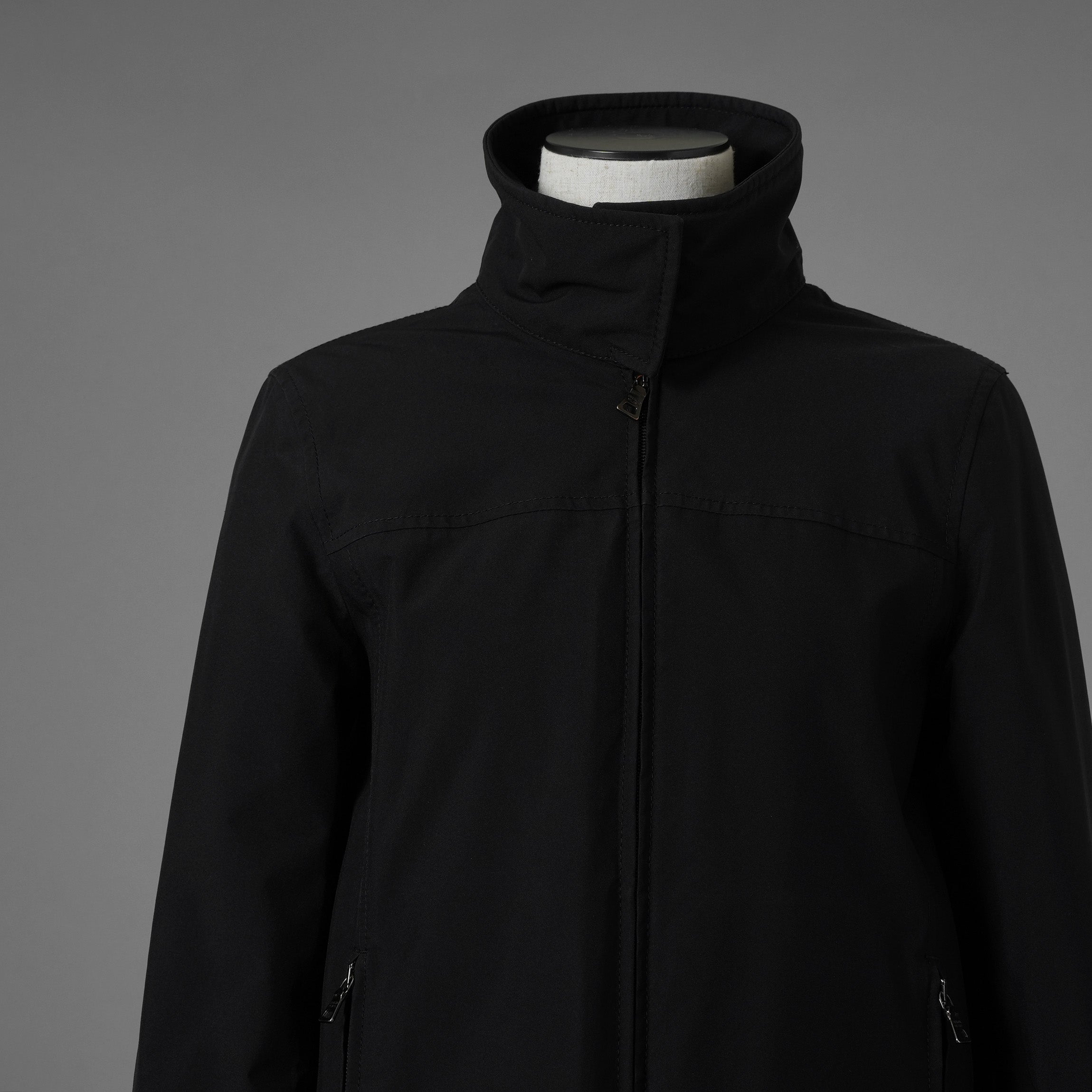 PRADA SPORT プラダ スポーツ / GORE-TEX ロング ナイロンコート 3WAYコート アウター / 280211 / size 38 (BLACK) 352077-yng
