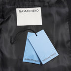 NAMACHEKO ナマチェコ / 美品 24SS ノースリーブ ロング ジャケット BACKBLAZER / NS24 302 N2039 / size XS (BLACK)