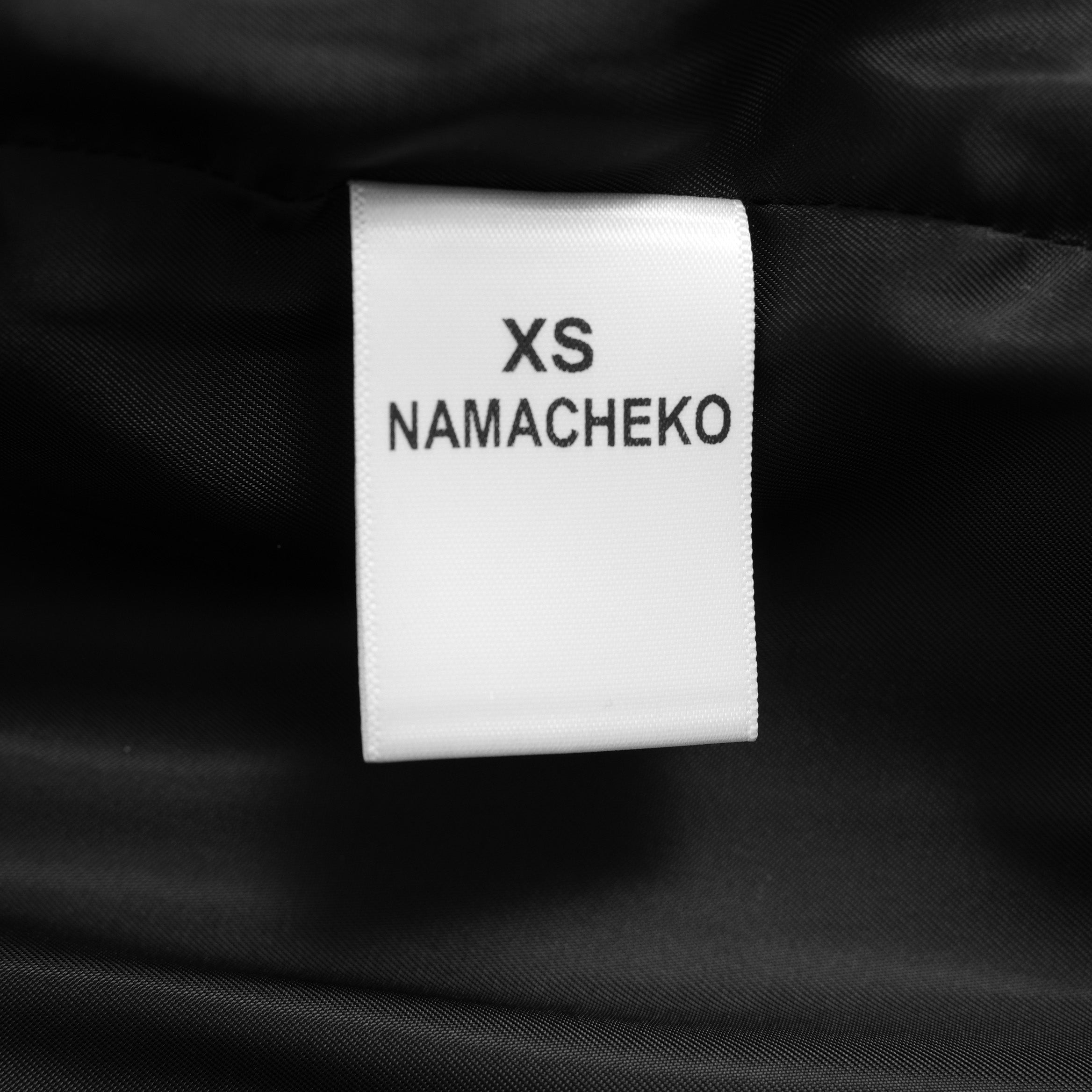 NAMACHEKO ナマチェコ / 美品 24SS ノースリーブ ロング ジャケット BACKBLAZER / NS24 302 N2039 / size XS (BLACK)