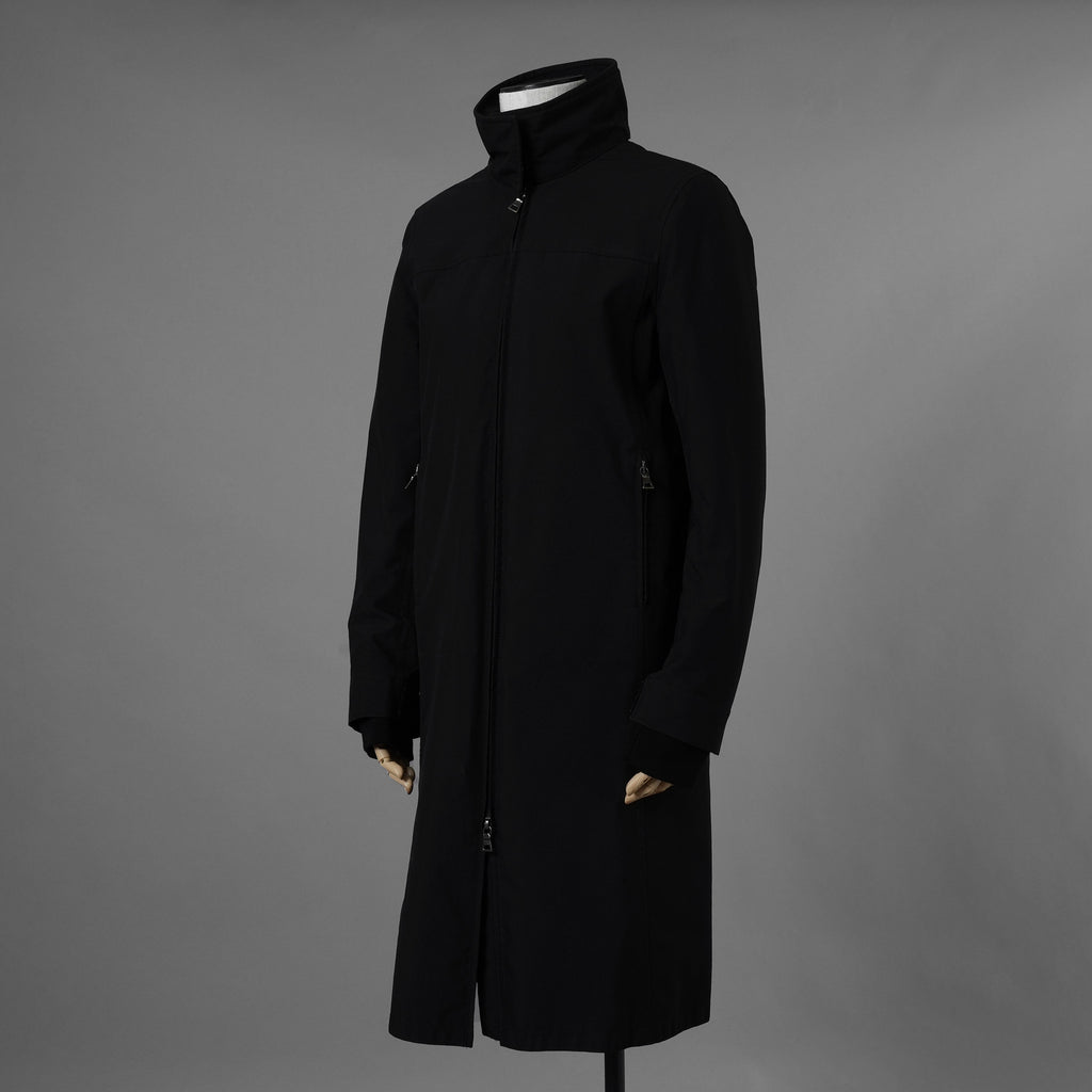 PRADA SPORT プラダ スポーツ / GORE-TEX ロング ナイロンコート 3WAYコート アウター / 280211 / size 38 (BLACK) 352077-yng