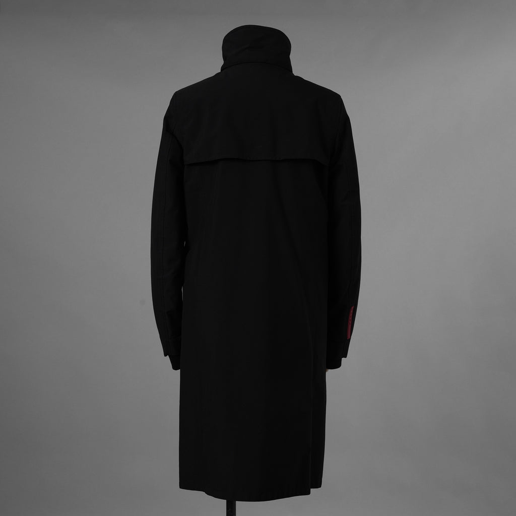 PRADA SPORT プラダ スポーツ / GORE-TEX ロング ナイロンコート 3WAYコート アウター / 280211 / size 38 (BLACK) 352077-yng