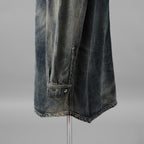 Rick Owens DRKSHDW ダークシャドウ / 美品 24SS LIDO / Denim Jumbo Outershirt デニム アウターシャツ / 長袖シャツ / DU01D1753-HU / size S (Hustler) INDIGO