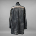 Rick Owens DRKSHDW ダークシャドウ / 美品 24SS LIDO / Denim Jumbo Outershirt デニム アウターシャツ / 長袖シャツ / DU01D1753-HU / size S (Hustler) INDIGO
