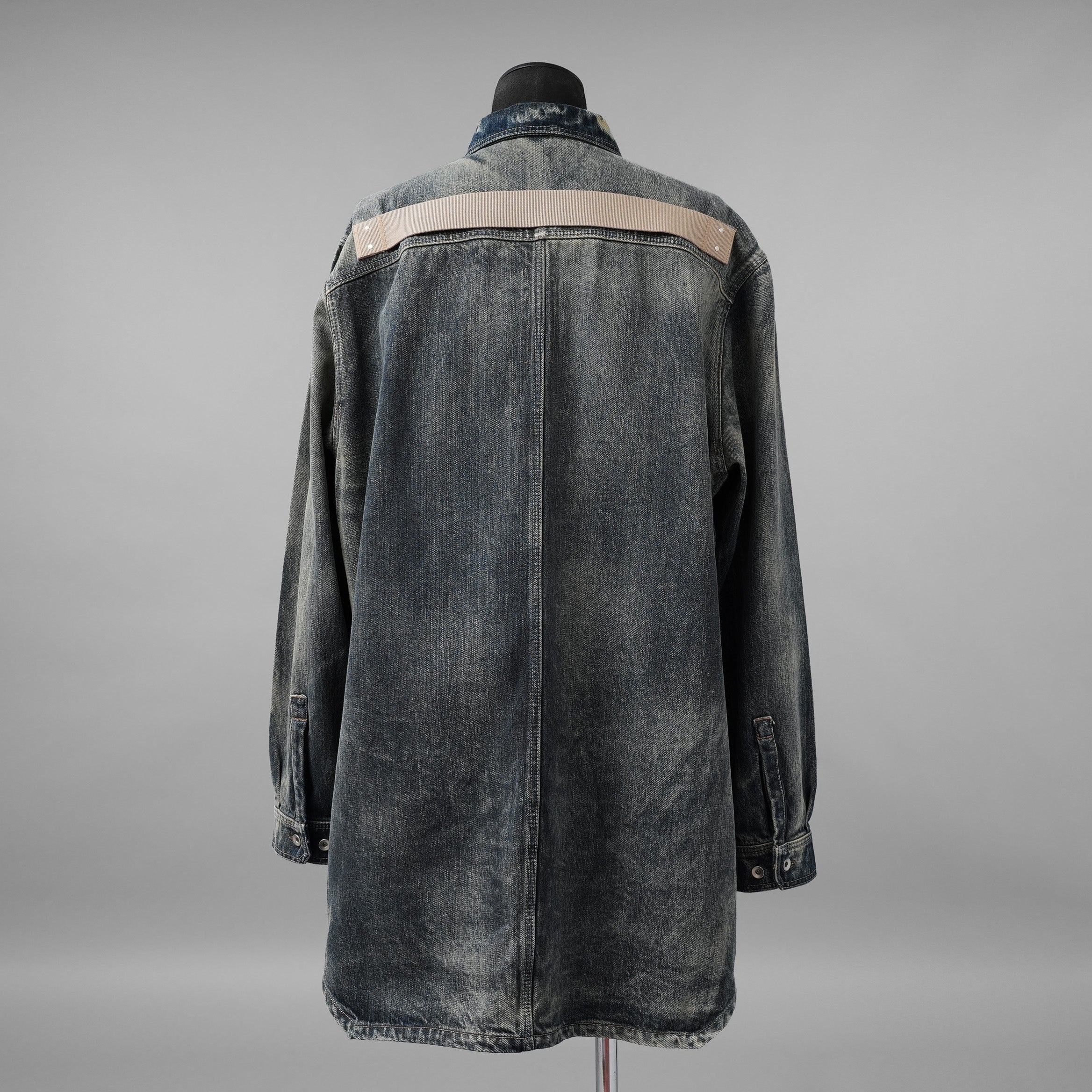 Rick Owens DRKSHDW ダークシャドウ / 美品 24SS LIDO / Denim Jumbo Outershirt デニム アウターシャツ / 長袖シャツ / DU01D1753-HU / size S (Hustler) INDIGO