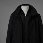 PRADA SPORT プラダ スポーツ / GORE-TEX ロング ナイロンコート 3WAYコート アウター / 280211 / size 38 (BLACK) 352077-yng