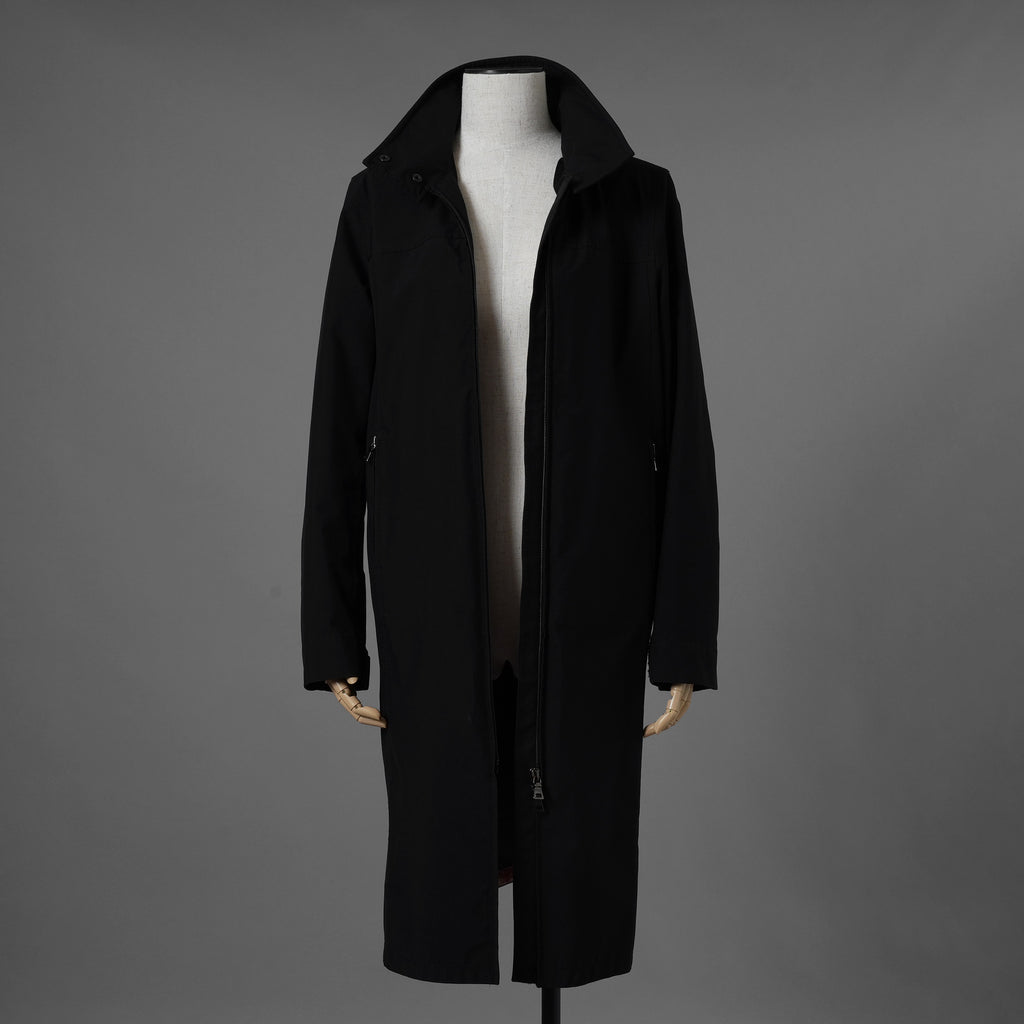 PRADA SPORT プラダ スポーツ / GORE-TEX ロング ナイロンコート 3WAYコート アウター / 280211 / size 38 (BLACK) 352077-yng