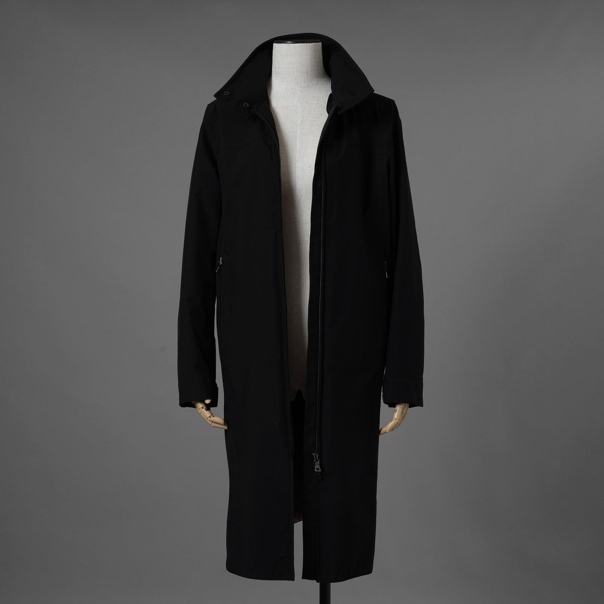 PRADA SPORT プラダ スポーツ / GORE-TEX ロング ナイロンコート 3WAYコート アウター / 280211 / size 38 (BLACK) 352077-yng